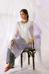 Second Taab cotton susi shalwar by Zananii soft breathable fabric with light striped pattern for everyday wear.