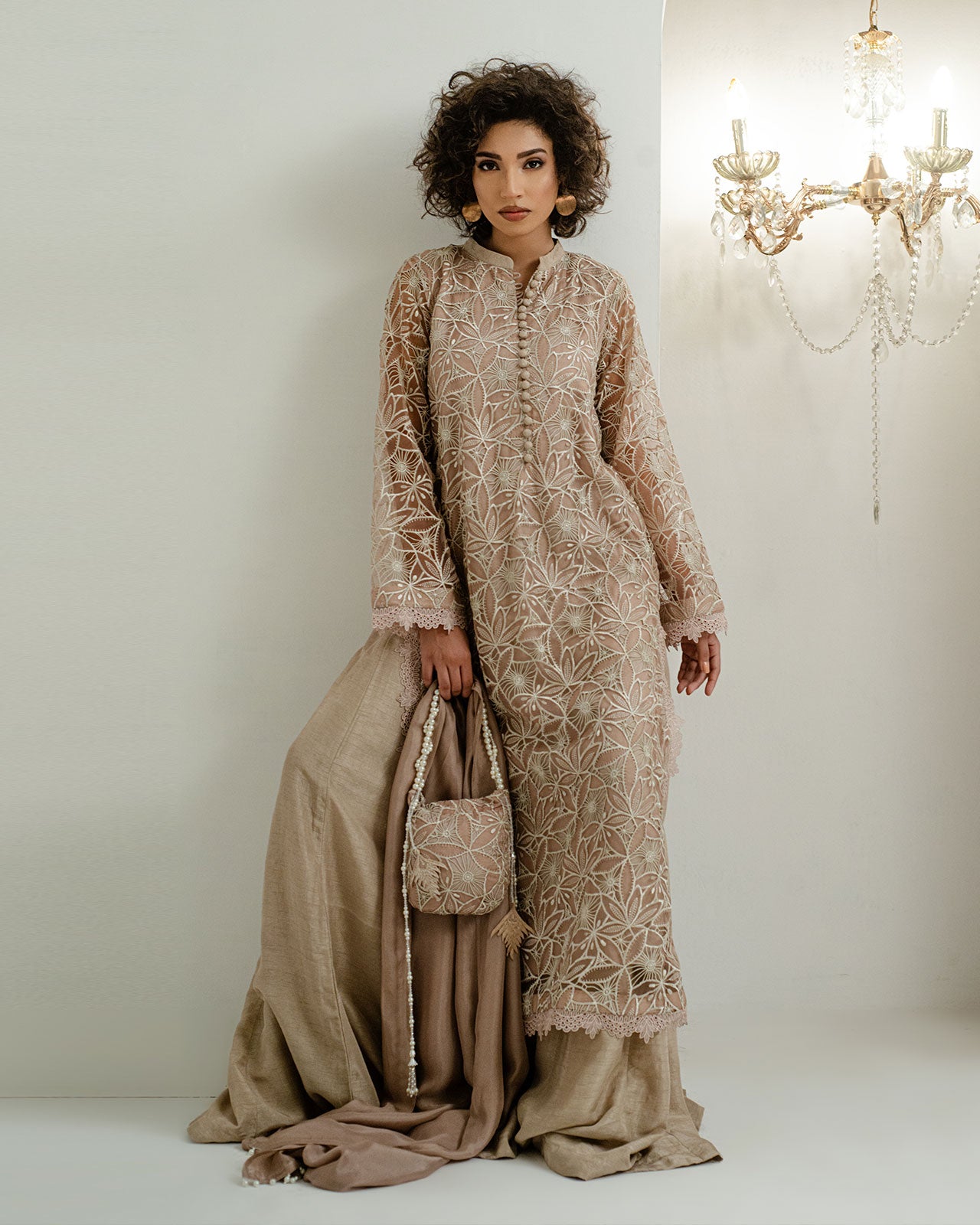 Beige Potli Bag
