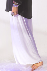 Second Taab white flapper pants by Zananii soft slub viscose breathable lightweight fabric for casual wear.
