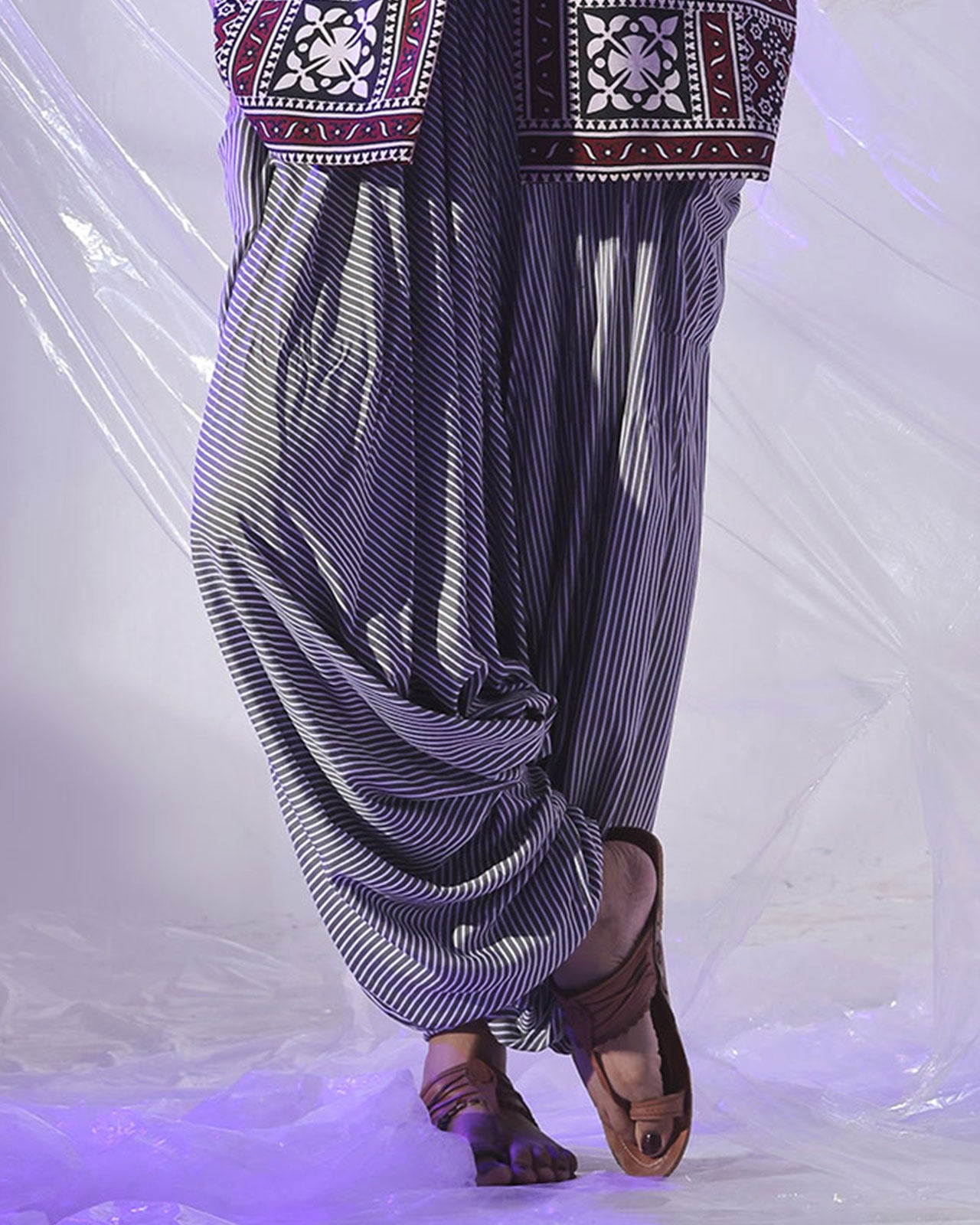 Black Stripes Butterfly Shalwar Main image