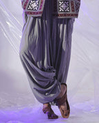 Black Stripes Butterfly Shalwar